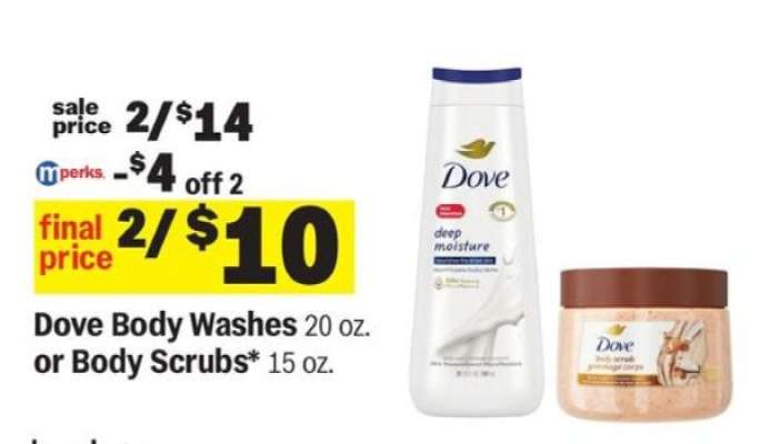 Dove Body Washes or Body Scrubs