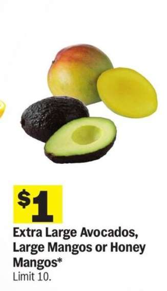 Extra Large Avocados, Large Mangos or Honey Mangos*