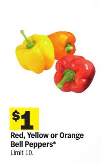 Red, Yellow or Orange Bell Peppers