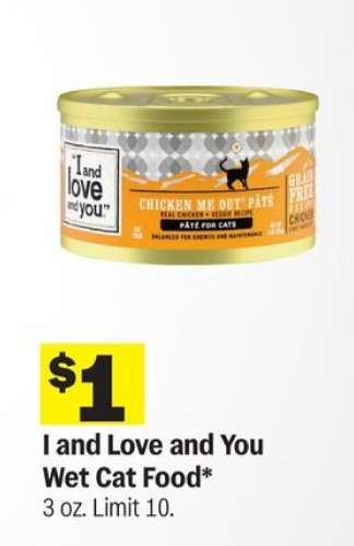 I and Love and You Wet Cat Food