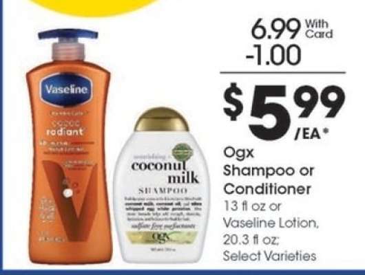 OGX SHAMPOO OR CONDITIONER