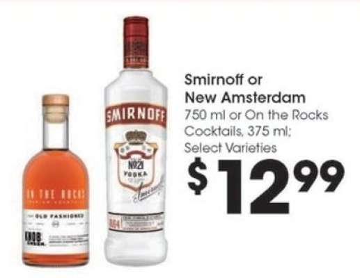 Smirnoff or New Amsterdam