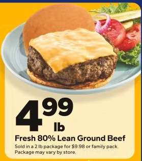 Fresh 80% Lean Ground Beef