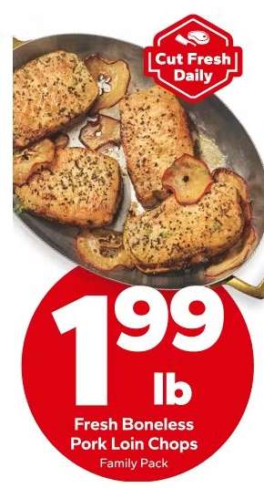 Fresh Boneless Pork Loin Chops