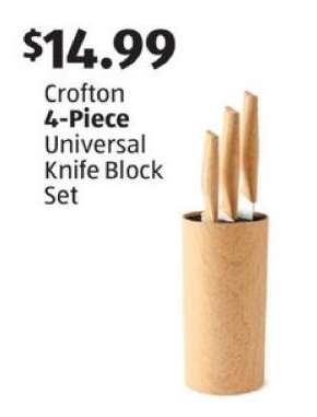 Crofton 4-Piece Universal Knife Block Set