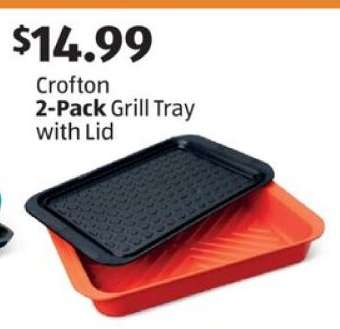 Crofton 2-Pack Grill Tray with Lid