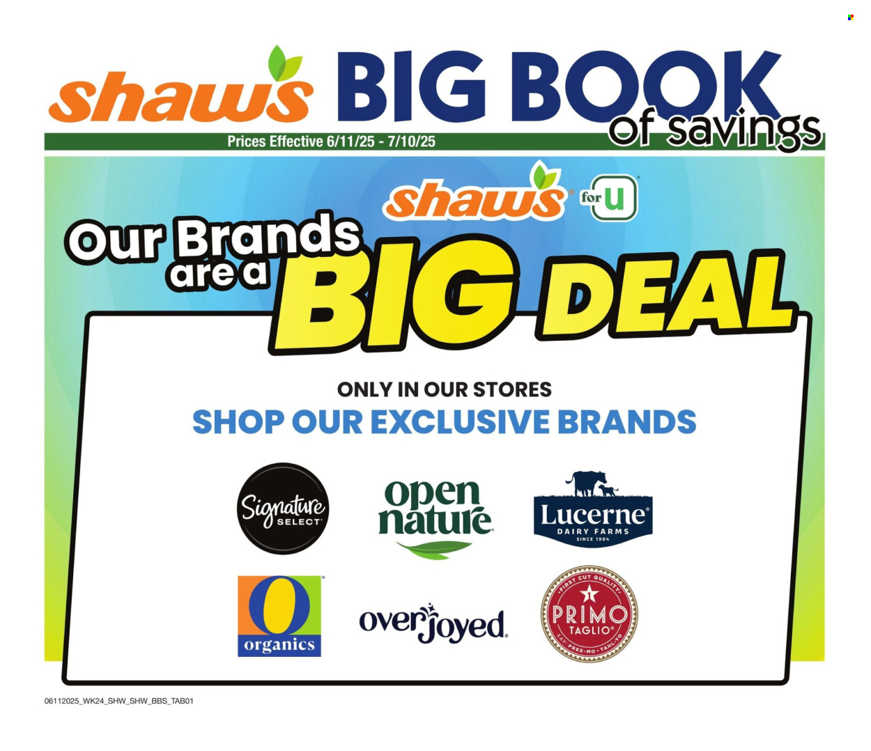 Shaw’s ad - 06/11/2025 - 07/10/2025. Page 1