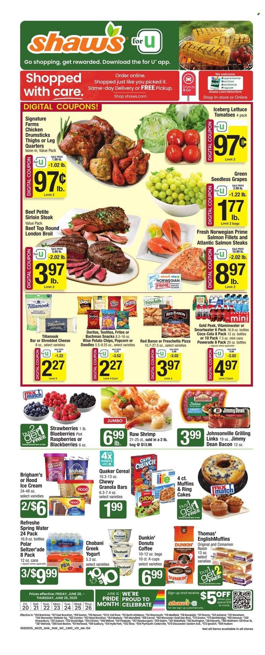 Shaw’s ad - 06/20/2025 - 06/26/2025. Page 1