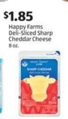 Happy Farms Deli-Sliced Sharp Cheddar Cheese