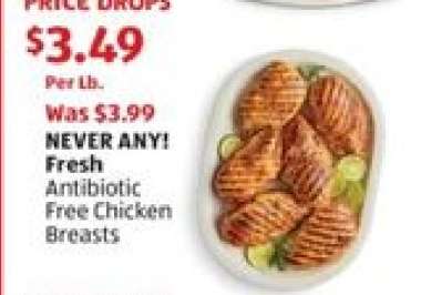 NEVER ANY! Fresh Antibiotic Free Chicken Breasts