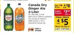 Canada Dry Ginger Ale 2- liter