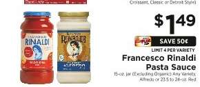 Francesco Rinaldi Pasta Sauce