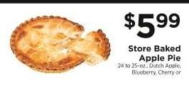 Store Baked Apple Pie