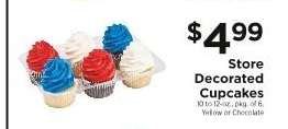 Store Decorated Cupcakes