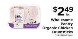 Wholesome Pantry Organic Chicken Drumsticks