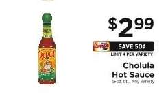 Cholula Hot Sauce