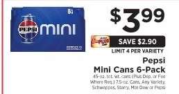 Pepsi Mini Cans 6-Pack