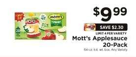 Mott's Applesauce 20-Pack