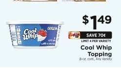 Cool Whip topping