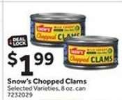 Snow's Chopped Clams