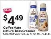 Coffee mate Natural Bliss Creamer