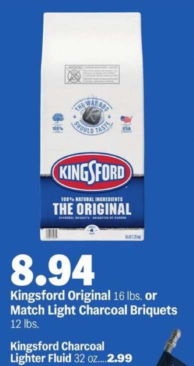 Kingsford Original or Match Light Charcoal Briquets