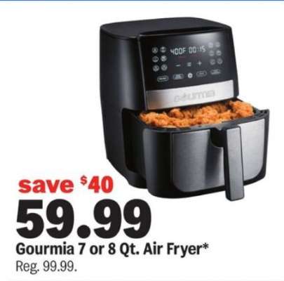 Gourmia 7 or 8 Qt. Air Fryer*