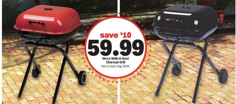 Meco Walk-A-Bout Charcoal Grill