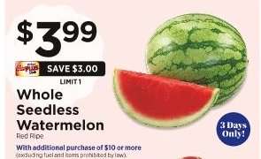 Whole Seedless Watermelon
