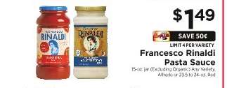 Francesco Rinaldi Pasta Sauce