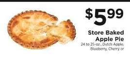 Store Baked Apple Pie