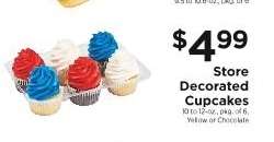 Store Decorated Cupcakes