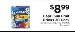 Capri Sun Fruit Drinks 30-Pack