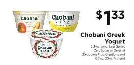 Chobani Greek Yogurt