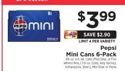 Pepsi Mini Cans 6-Pack