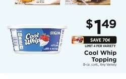 Cool Whip topping