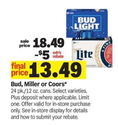 Bud, Miller or Coors