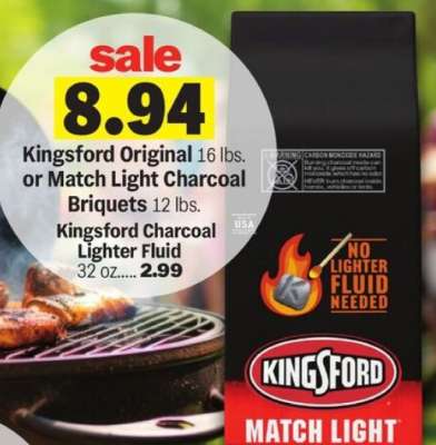Kingsford Original or Match Light Charcoal Briquets