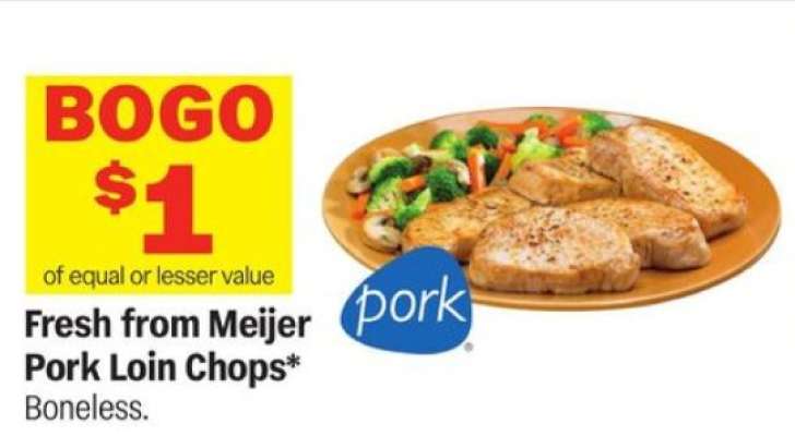 Fresh from Meijer Pork Loin Chops