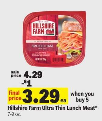 Hillshire Farm Ultra Thin Lunch Meat