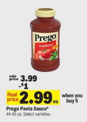 Prego Pasta Sauce