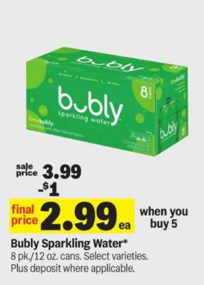 Bubly Sparkling Water