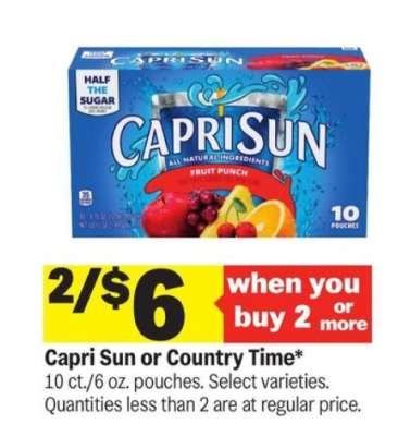 Capri Sun or Country Time