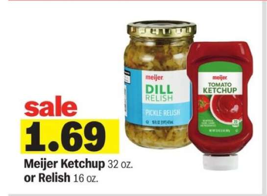 Meijer Ketchup or Relish