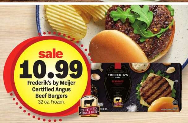 Frederik's by Meijer Certified Angus Beef Burgers