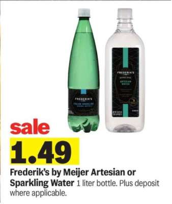 Frederik's by Meijer Artesian or Sparkling Water