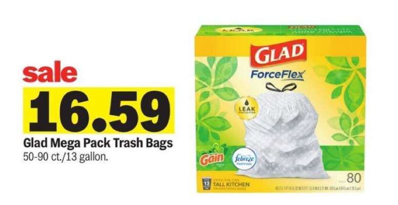 Glad Mega Pack Trash Bags