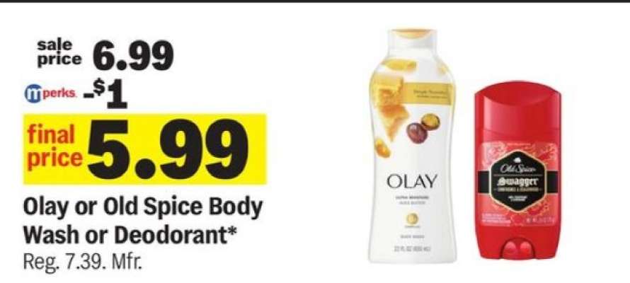 Olay or Old Spice Body Wash or Deodorant