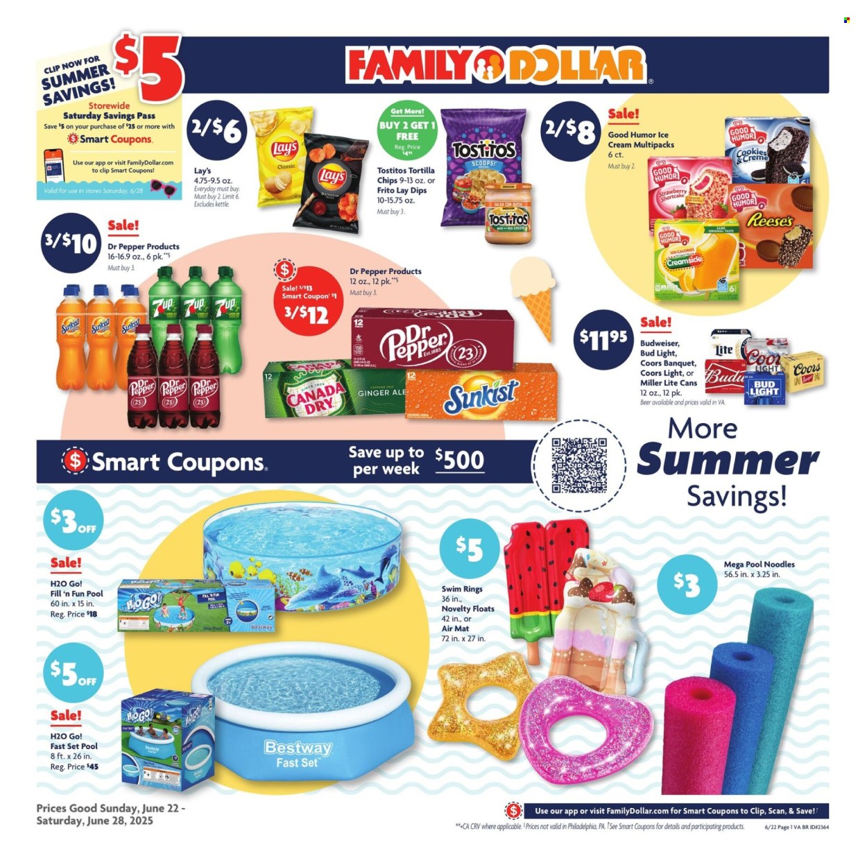 Family Dollar ad - 06/22/2025 - 06/28/2025. Page 1
