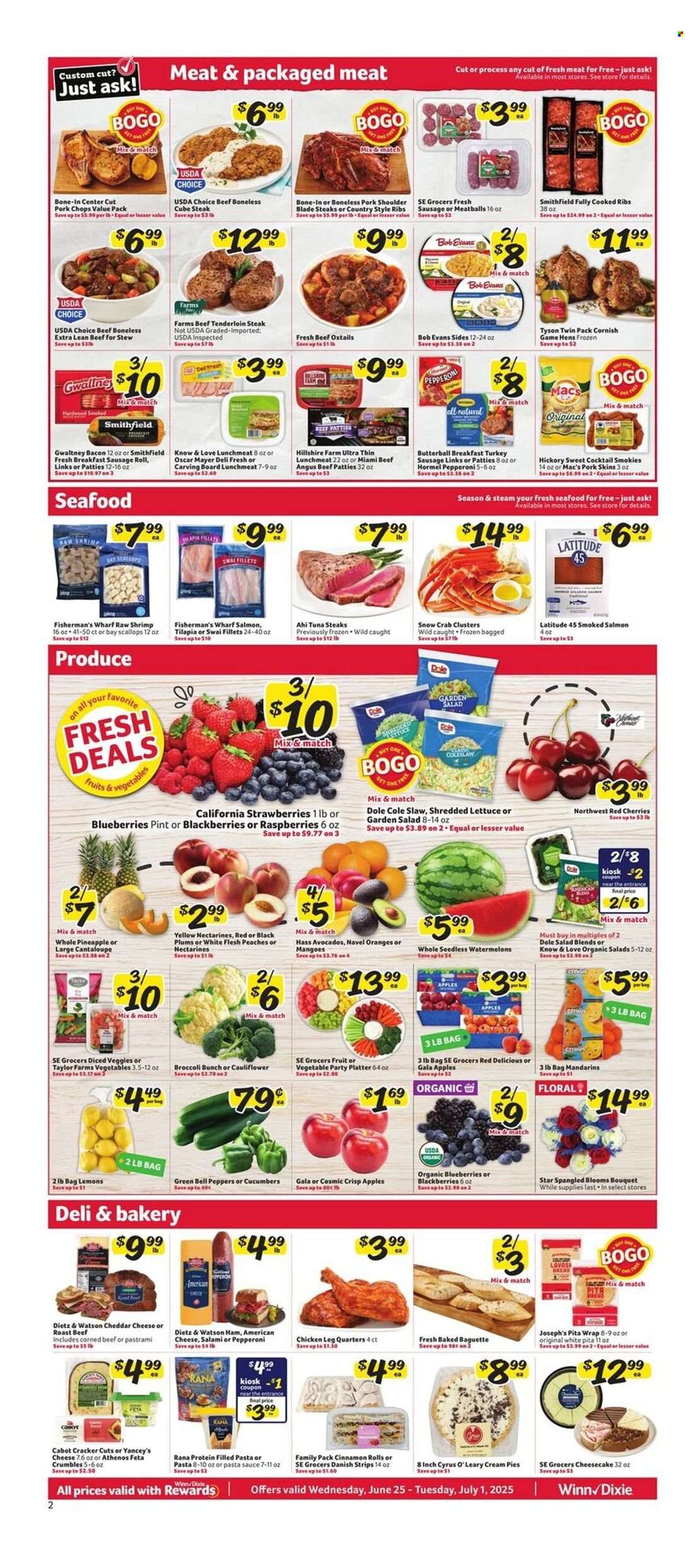 Winn Dixie ad - 06/25/2025 - 07/01/2025. Page 2